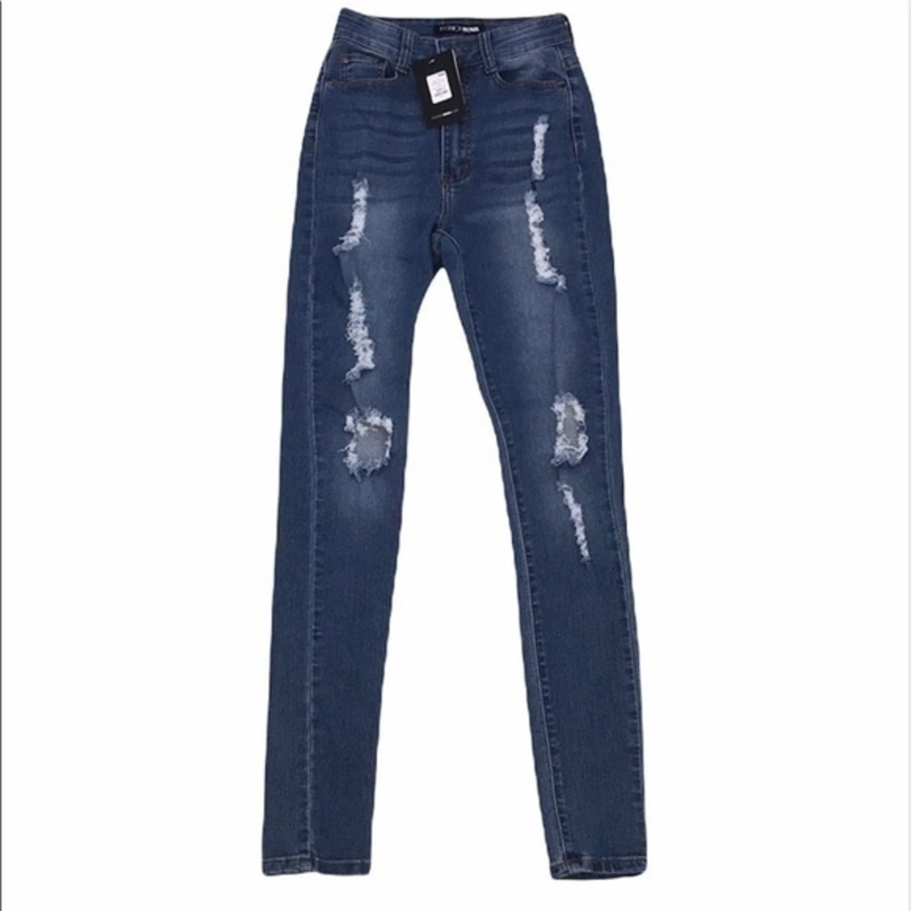 Fashion Nova Say Yes To Distress Jeans - Picture 7 of 11
